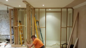 Structural alterations - conversion with kitchen installation and partition walls